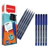 NATARAJ SuperFine Ballpoint Pens Triangular Grip Smooth Writing (10 x