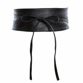 Toocool - Obi Belt for Women, Faux Leather Waistband, Waist Belt Women's Wide Waist Belt ST-2087 [One Size, Black], black, One size fits all