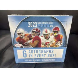 2023 Sage Football Mega Box- 6 Autos Per Box..