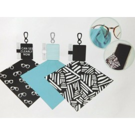 Made For Retail Lot Of 3 Keychain Cleaning Cloth Portable Clean Lens Eyeglasses Camera Phone