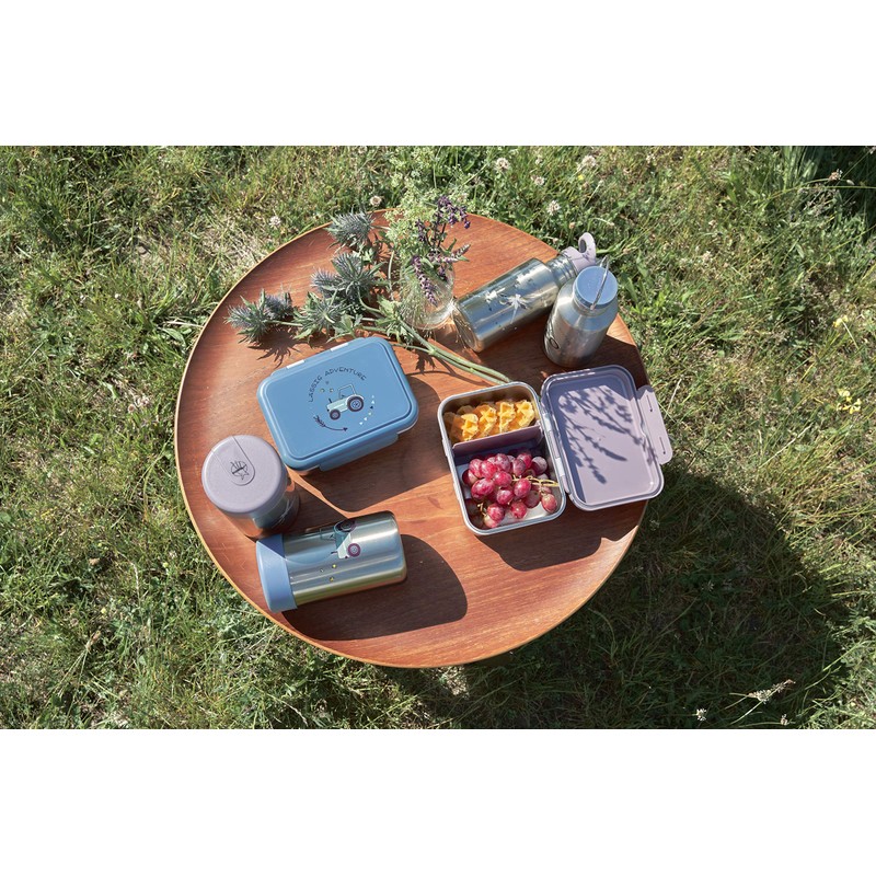 LÄSSIG Children’s Lunch Box, Stainless Steel Breakfast Box, Sustainable, for