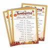 Thanksgiving Game Card Set- This Or That,Fall Maple leaf Pattern