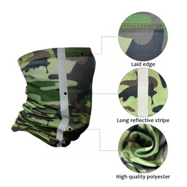 TCCFCCT Hard Hat Sun Shade - Full Brim Mesh Neck Shield, High Visibility Visor, Face Scarf, Accessories - 2 Packs, Camo (Hat Not Included)