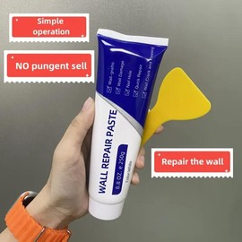 Wall Repair Paste Putty Repair Kit With Scraper Quick & Easy Wall Repair Solution For Filling Home Walls, Plaster Dent Repair And Wood Scratch Repair 8.82oz - specifications: 5 pcs