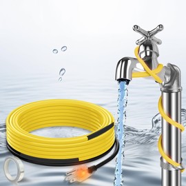 135 Feet Pipe Heat Cable for Water Pipe Freeze Protection YeloDeer, Self-Regulating Heat Tape for Metal and Plastic Pipes, Anti-Freeze Pipe Heating Trace System with 6 Ft. Power Cord, 120 V