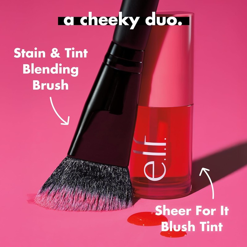 e.l.f. Tinta Sheer For It Blush Tint Left on Red