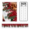 Christmas Snowman Table Runner Cotton Linen Dresser Scarves, Winter Snowflake