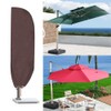 Waterproof Garden Umbrella Cover Protector Outdoor Patio Rain Covers 265*40CM(Coffee)