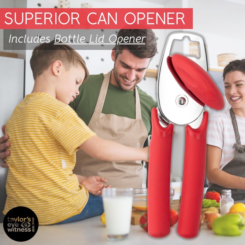 Superior Stainless Steel Can Opener - Durable, Easy to Use