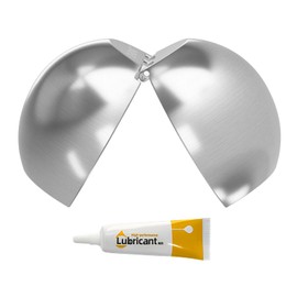 LGRAHED Tow Ball Adapter Cover - Converts 2 Inch Stainless Steel Tow Ball to 2-5/16 Inch Trailer Ball Clamshell Hitch Accessory