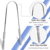 Dentaplex Tongue Scraper Metal Stainless Steel Tongue Scrapers for Adults