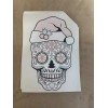 DTF Heat Transfer Ready To Press Christmas Skull 9"x12" Lot