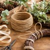 32 Ft Wired Jute Twine, Bendable Wired Twine for Wreaths