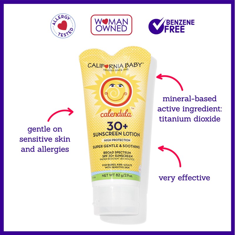 California Baby Calendula SPF 30+ Sunscreen | Mineral Based |