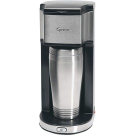 Capresso 425 On-the-Go Personal Coffee Maker, Silver/Black