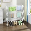 STARLATTA Foldable Drying Rack Clothing, 3-Tier Clothes Drying Rack Use