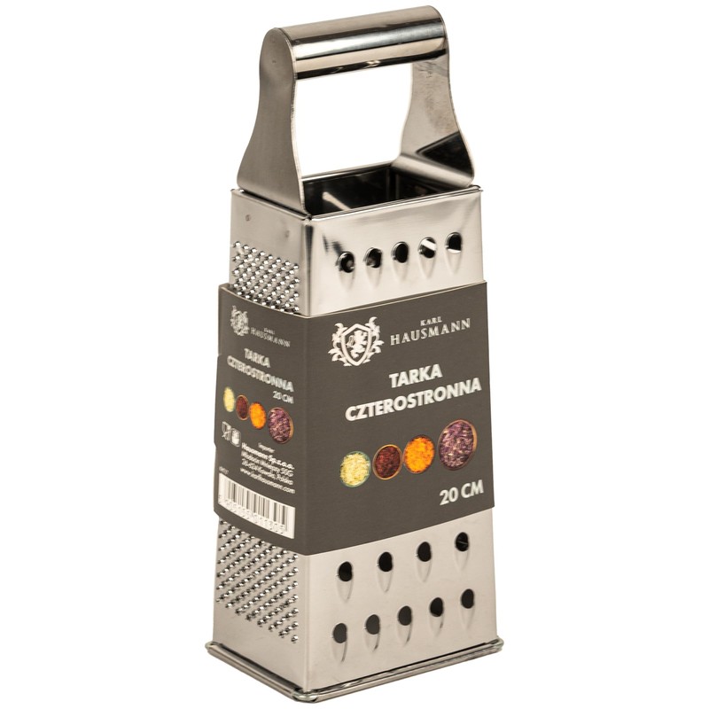 Cheese Grater, Stainless Steel, 4-Sided Square Grater & Kitchen Grater,