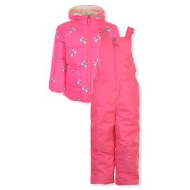 Pink Platinum Girls' 2-Piece Snowsuit Jacket Set Outfit - pink, 4t