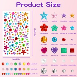 Gem Stickers, 5154Pcs Self-Adhesive Gems for Kids Crafts Scrapbook Supplies
