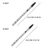 2 Pcs Irish Whistle Flute Traditional C/D Key Tone Whistle