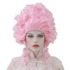 Women Short Vintage Beehive Queen Wig Curly Wig Halloween Party