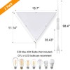 haultop Corner Light, Plug in Overhead Light with Switch, Corner