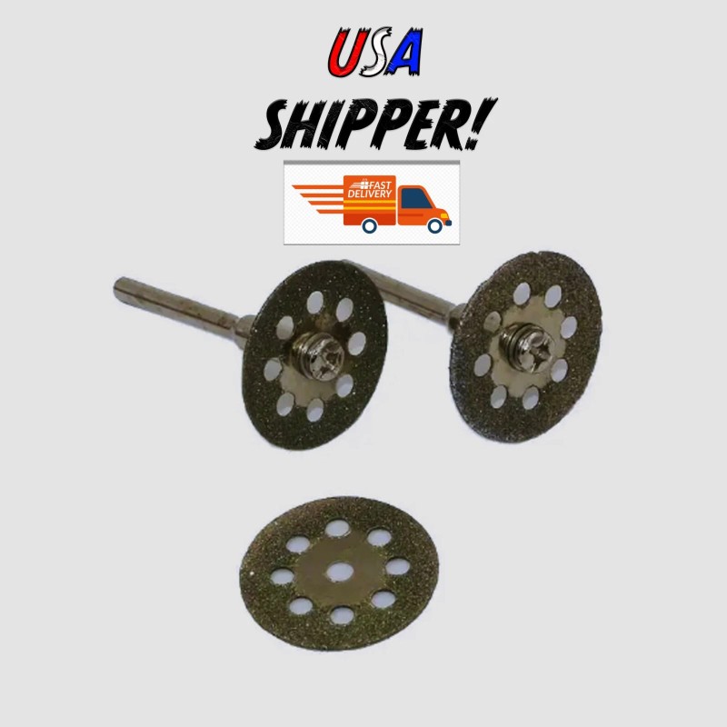 GOXAWEE 10pc Diamond Cutting Wheels Dremel Rotary Cut off Tool