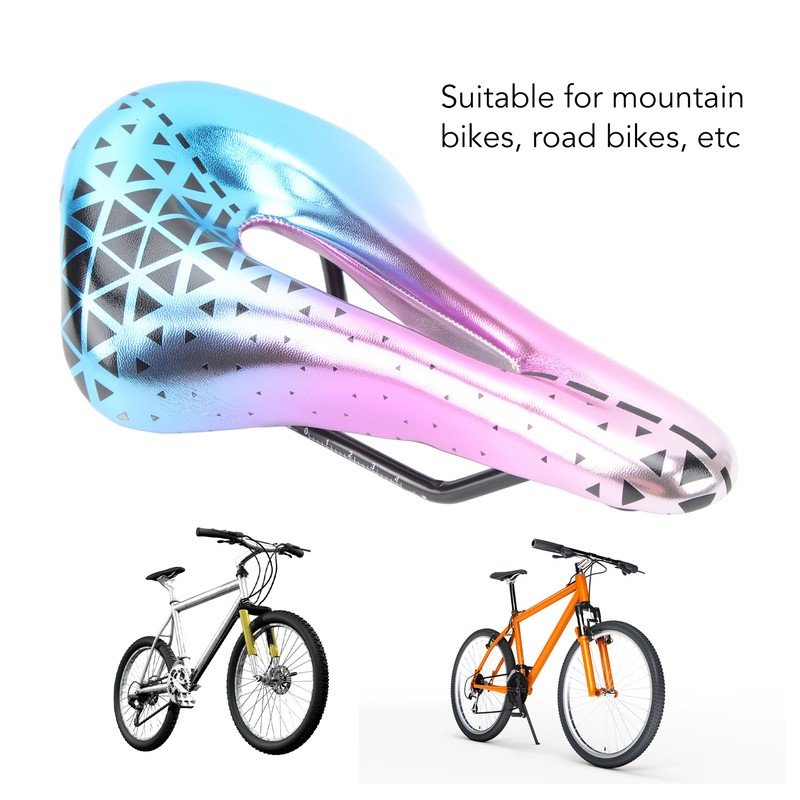 Bike Seat Cushion PU Comfortable Thickened Shock Absorbing Breathable Mountain