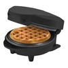 Bestron AMW500ZBS Mini Waffle Maker, Alloy Steel, Black