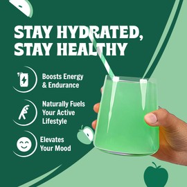 Vitalogix Naturals Electrolytes Powder No Sugar - Apple Hydration Powder | Sugar-Free Electrolyte Mix, Zero Sugar, Keto & Vegan Electrolyte Drink, Clean Natural Hydration for Instant Rehydration - 90 Servings