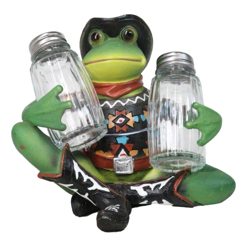 Cowboy Toad Frog With Hat Boots And Southwest Serape Salt