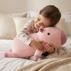 Kawaii Plush Pink Capybara Pillow – Soft Cuddly Stuffed Animal,