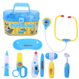 Children Doctor Playset Educational Pretend Play Tool Preschool Role Playing Game ToysBlue