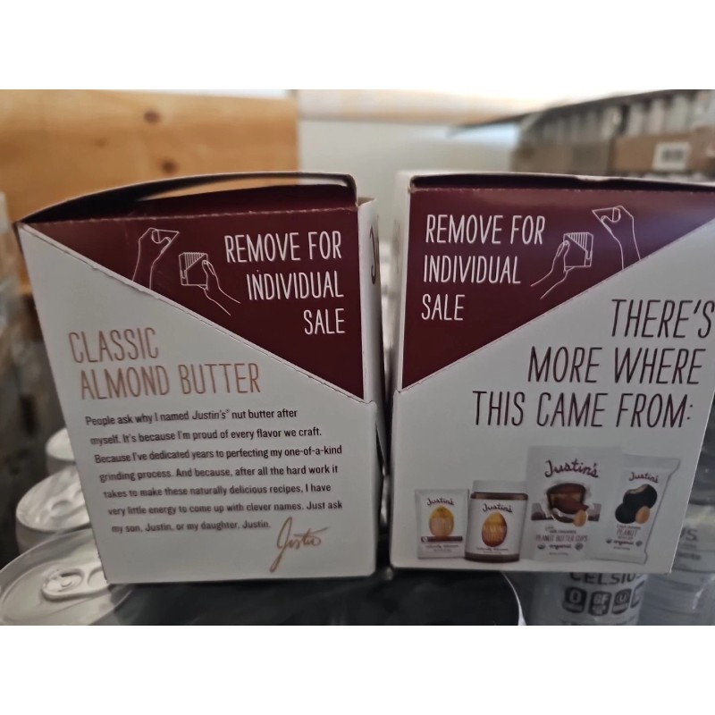 Justin's 6 boxes Justin's Classic Almond Butter Squeeze Packs, Only