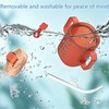 UxuoQxa Tazza con becco per anziani con manico, 300 ml,