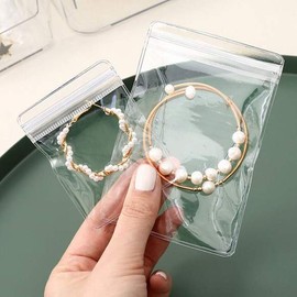 Large Accessory Storage Pouch (8X12cm) 20 Sheets Accessory Packaging Earring Packaging Ring Packaging / 대형 파우치 악세사리 보관 (8X12cm) 20장 악세사리포장 귀걸이포장 반지포장