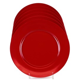 Calypso Basics by Reston Lloyd Melamine Salad Plate, Set of 6, Red