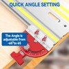 Table Saw Miter Gauge Adjustable Multi-Angle Track Saw Guide Square