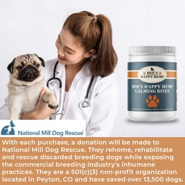 Moe’s Chillout Calming Bites for Dogs | Calming Dog Anxiety Relief | Hemp Dog Treats for Calming | Separation Anxiety Relief for Dogs | Dog Calming Treats for Puppies | 90 Chicken Flavored Soft Chews