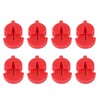 8Pcs Violin Mute Adjustable Rubber Silencer Single Hole Practice Parts