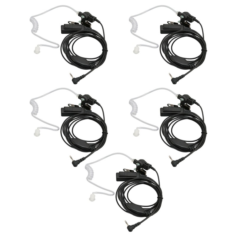 2.5mm Acoustic Tube Earpiece Single Pin PTT Button Walkie Talkie