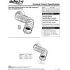 Deflecto Aluminum Duct with Connectors, Semi Ridgid, Flexible , 4"