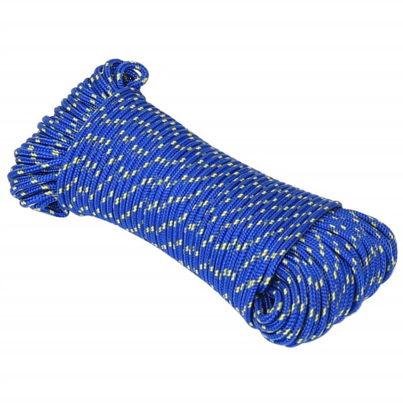 vidaXL Boat Rope Anchor Line Mooring Rope Polypropylene Rope Braided