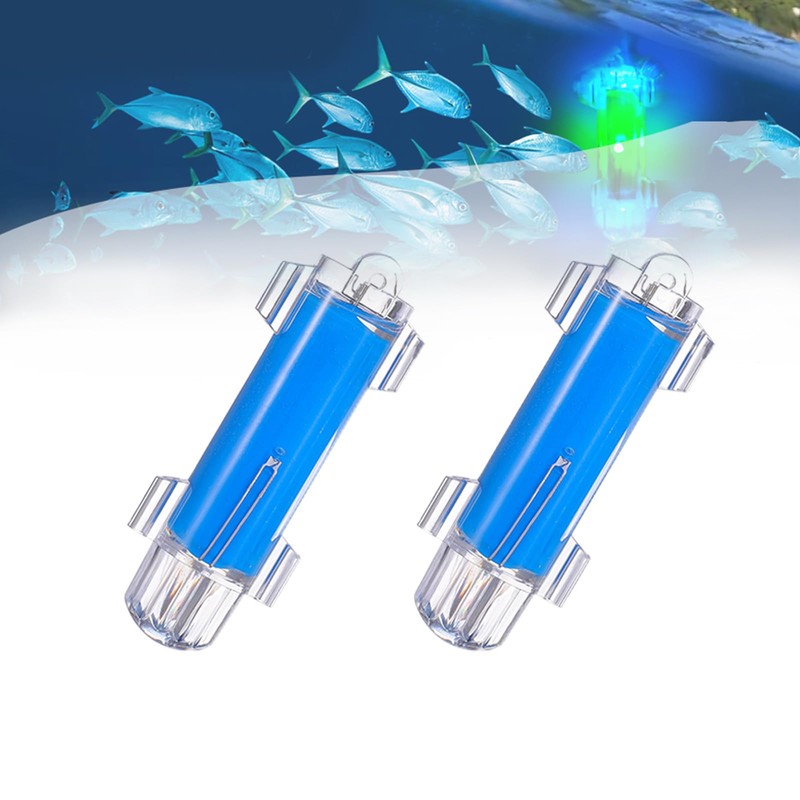 LONLEEYU LED Underwater Fishing Light, 2PCS Deep Drop LED Light