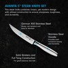 Messermeister Avanta Forged 5” Fine Edge Steak Knife Set -