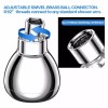 YVZUL High Pressure Shower Head3 Inch Anti-clog Anti-leak Fixed Chrome