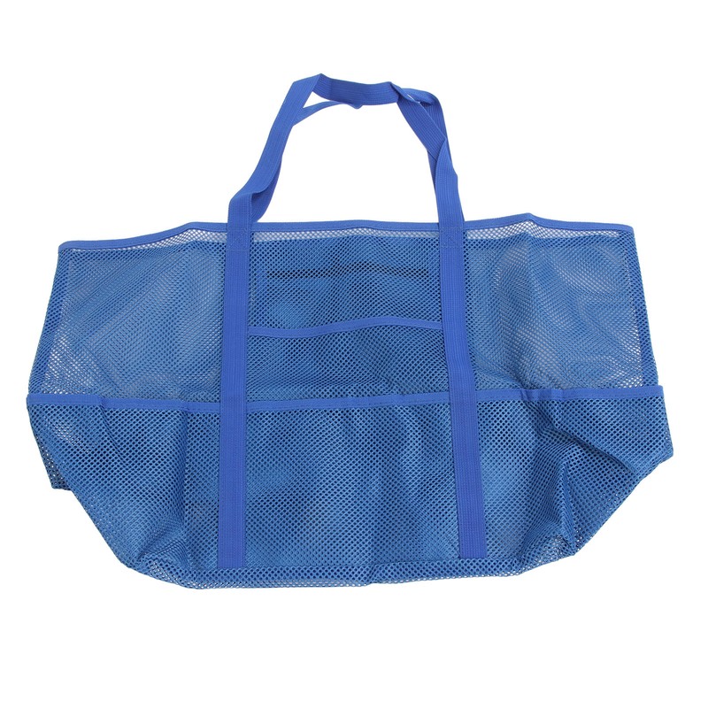 Mesh Beach Bag with 8 Pockets Waterproof Large Capacity Portable