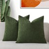 GIGIZAZA Olive Green Decor Pillow Covers 18x18 Set of 2,