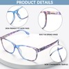 MAEOWN 4 Pack Progressive Multifocal Reading Glasses for Women, Blue