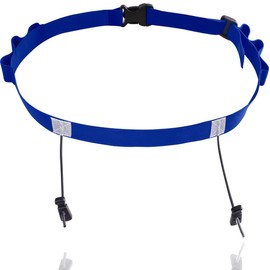 Triathlon Race Number Band, Running Belt with Number Holder, Ring Running Belt, Bum Bag for Cycling, Triathlon, Marathon, Running, Blue